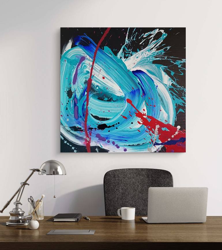 Original Abstract Expressionism Abstract Painting by Eliana Sá