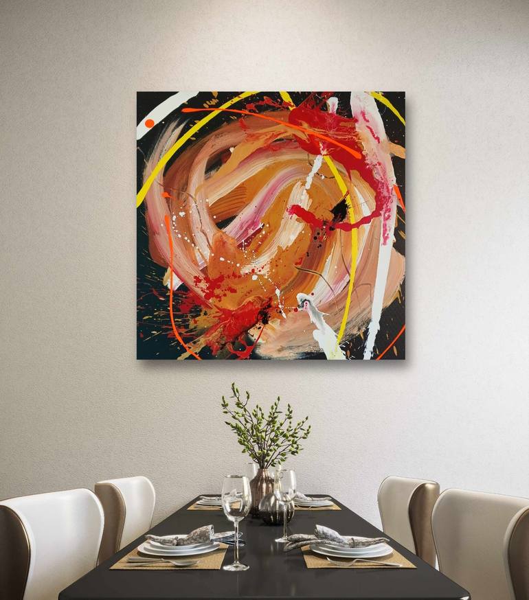 Original Abstract Expressionism Abstract Painting by Eliana Sá