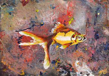 Print of Fish Mixed Media by margot harms