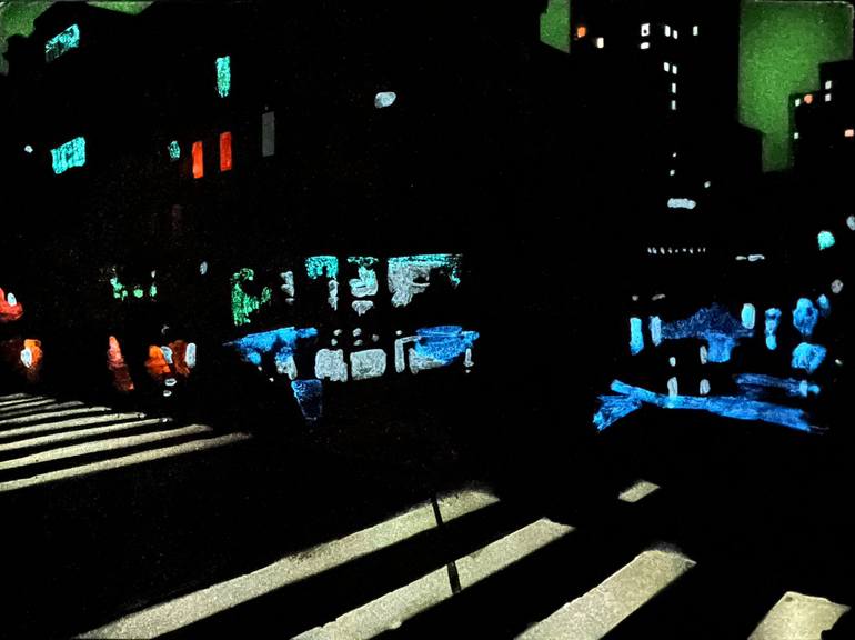 Original Illustration Cities Painting by Jonathan Butterick