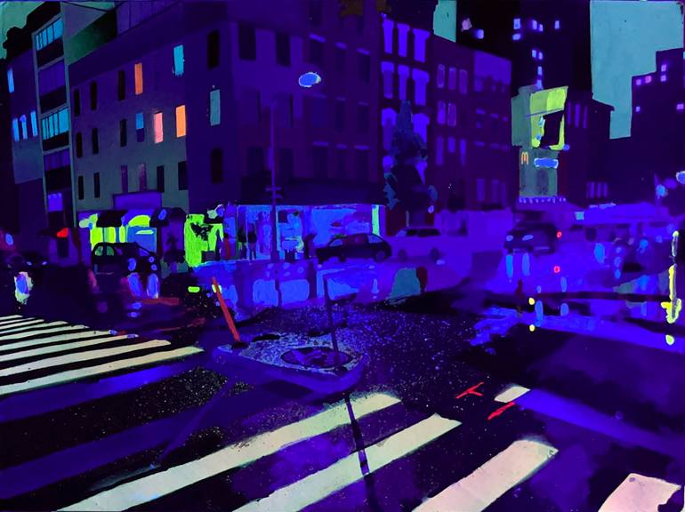 Original Illustration Cities Painting by Jonathan Butterick