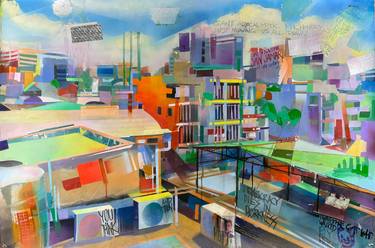 Original Pop Art Cities Paintings by Jonathan Butterick