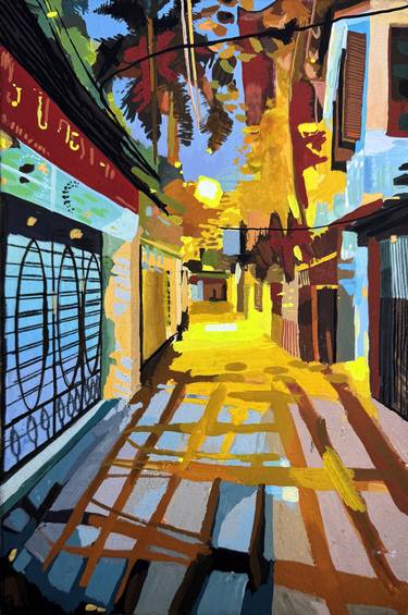 Original Fauvism Cities Paintings by Jonathan Butterick