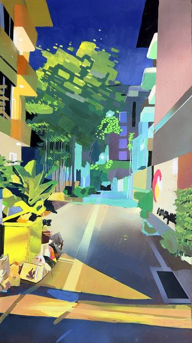 Original Illustration Landscape Painting by Jonathan Butterick