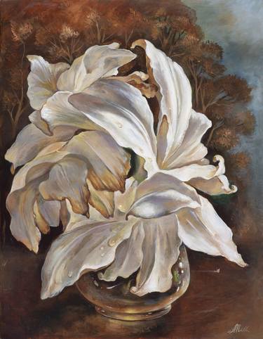 Original Realism Floral Painting by Alexandra Miller