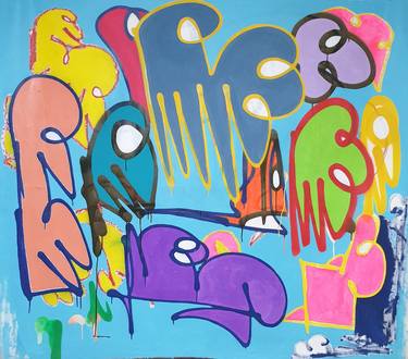 Print of Abstract Graffiti Paintings by Kingscribbler Kingscribbler