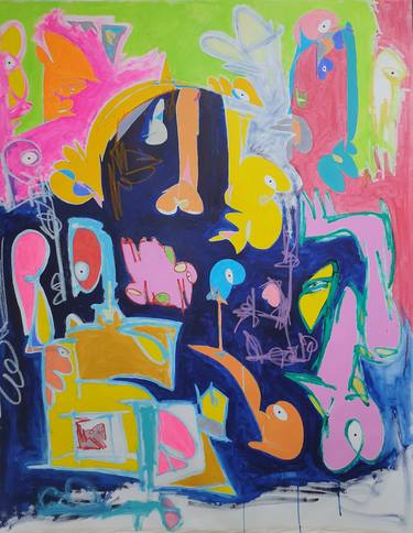 Print of Abstract Expressionism Graffiti Paintings by Kingscribbler Kingscribbler