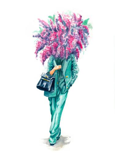 Print of Fashion Paintings by Audrey Dostes