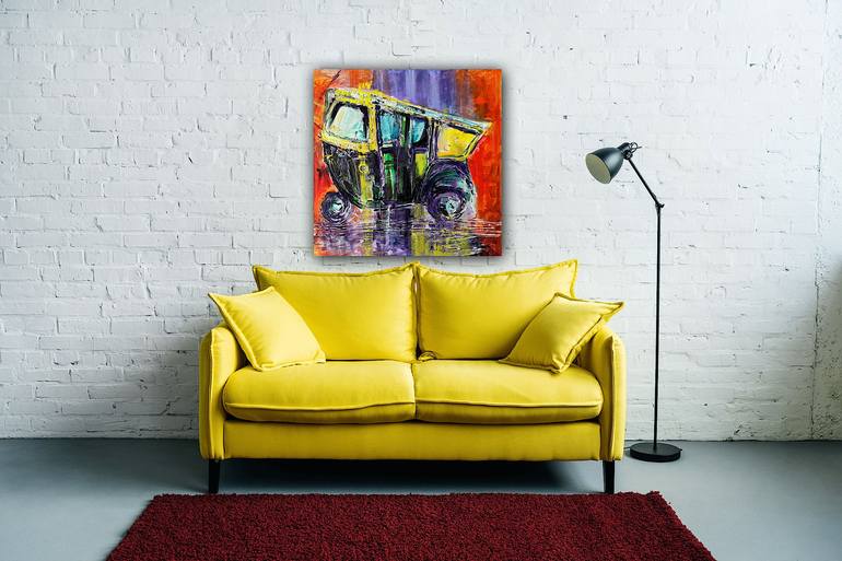 Original Abstract Automobile Painting by Dimple Lakhani