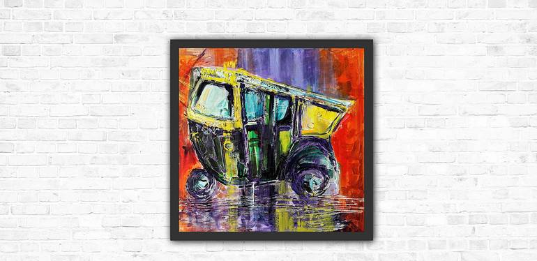 Original Abstract Automobile Painting by Dimple Lakhani