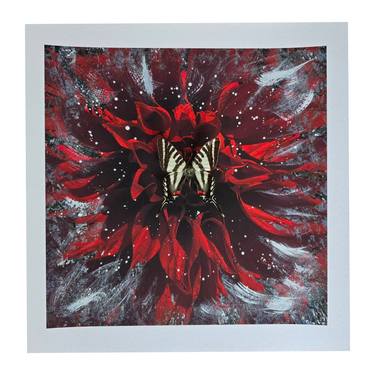 Original Abstract Animal Mixed Media by Andrea Q Thompson