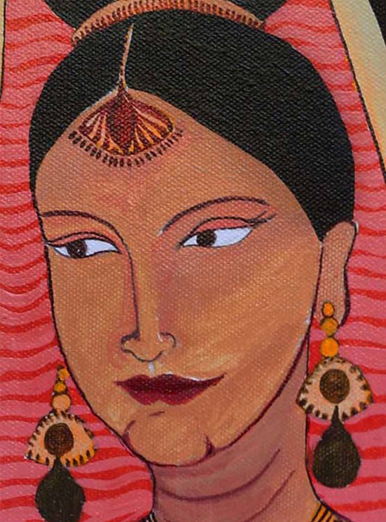 Original Conceptual World Culture Painting by Dhananjali Rathnayake