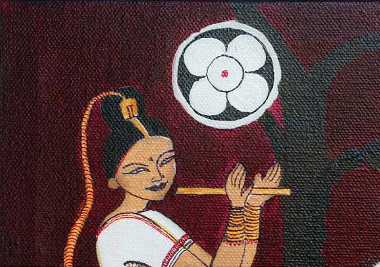 Original Conceptual World Culture Painting by Dhananjali Rathnayake