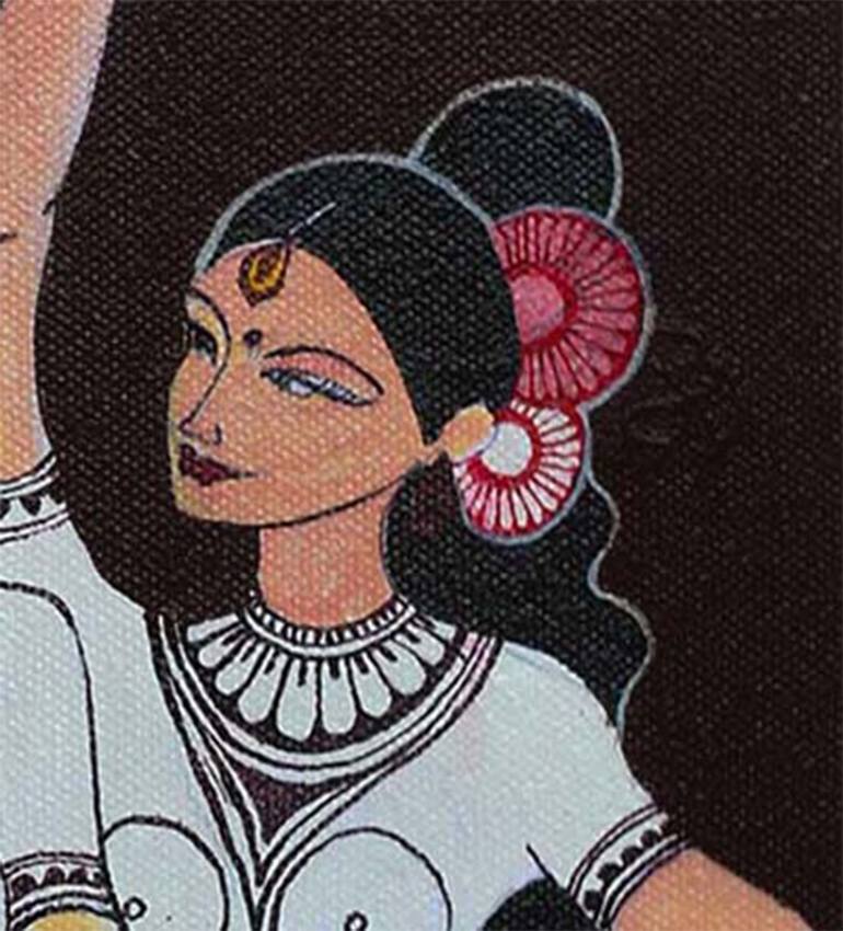 Original Conceptual World Culture Painting by Dhananjali Rathnayake