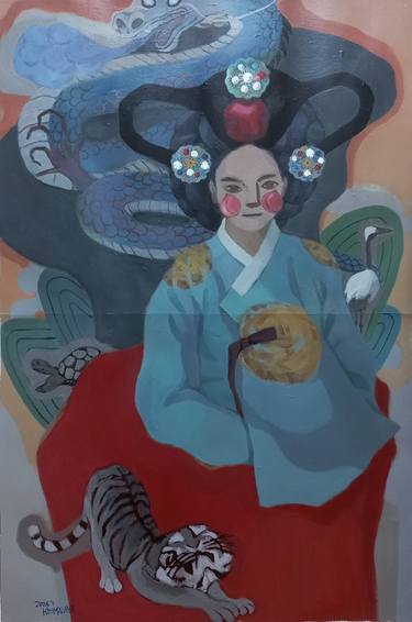 Original Contemporary Women Paintings by Malaya Hi