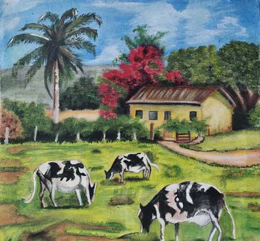 Original Fine Art Landscape Painting by Ayesha Tasneem