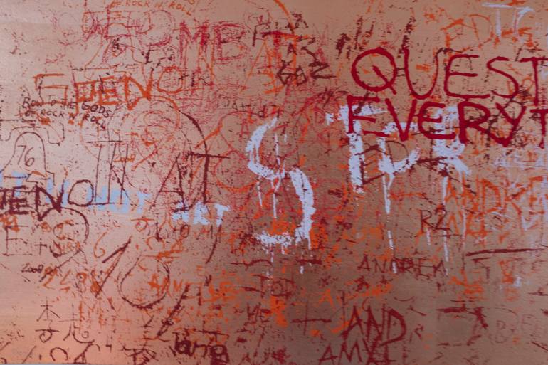 Original Abstract Graffiti Mixed Media by Anna Zuber