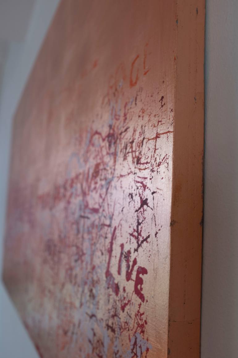Original Abstract Graffiti Mixed Media by Anna Zuber