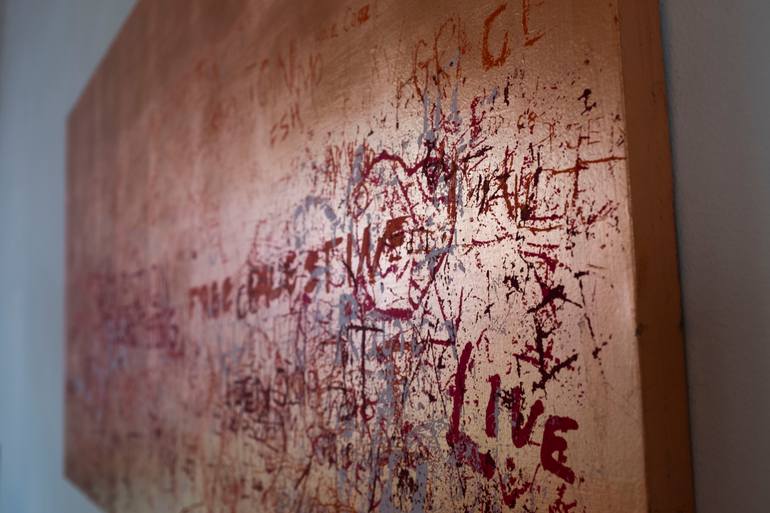 Original Abstract Graffiti Mixed Media by Anna Zuber