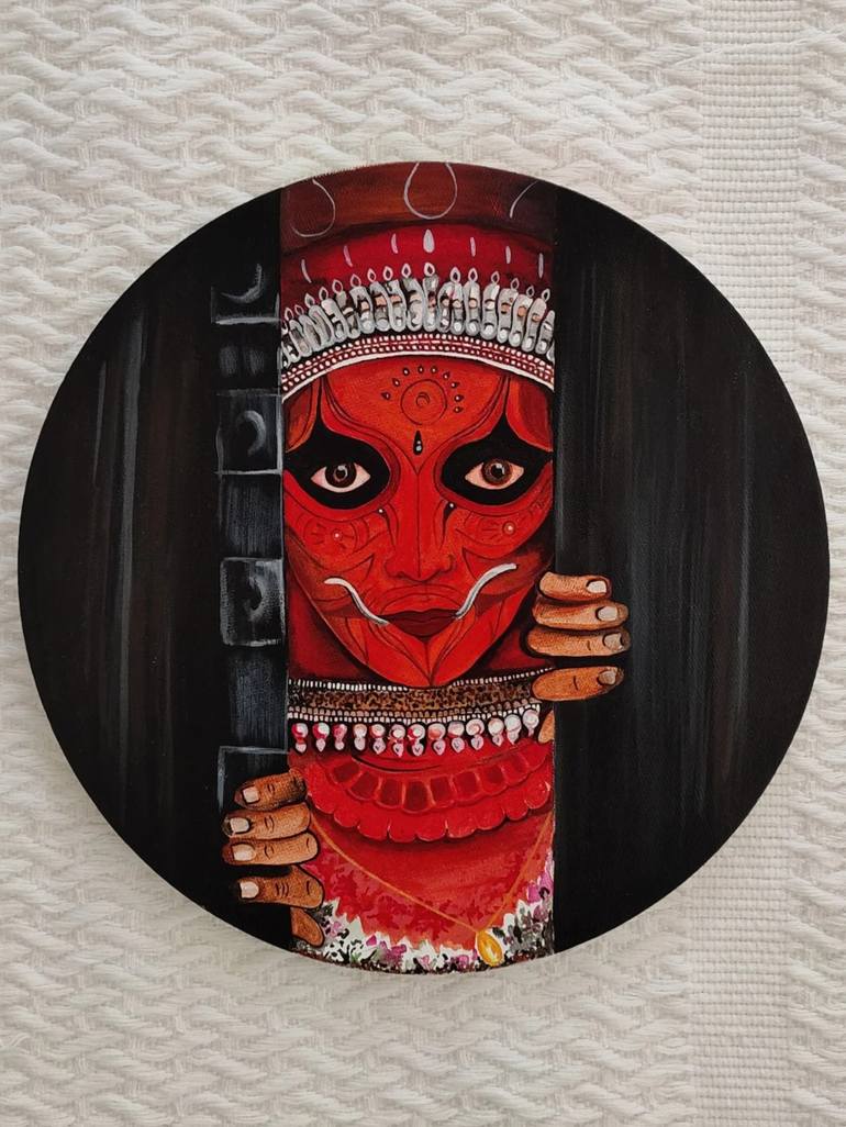 Theyyam painting discount