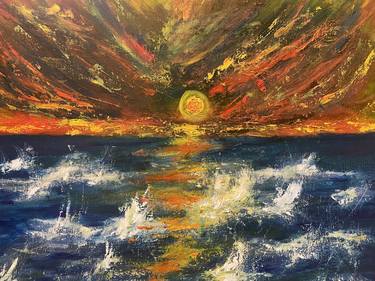 Original Abstract Seascape Paintings by Ginger Martinez
