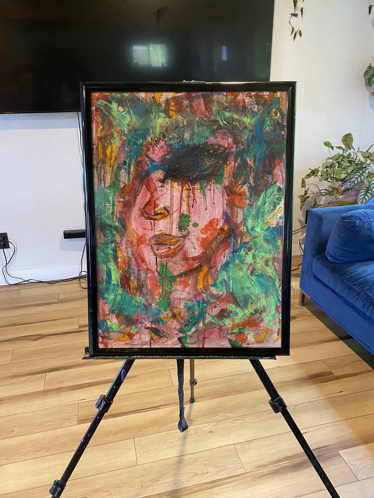 Original Abstract Expressionism Abstract Painting by Ginger Martinez