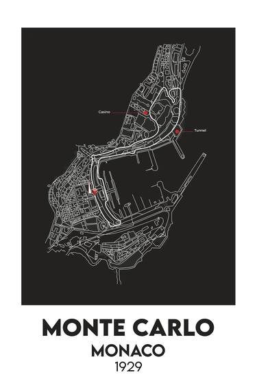 Monaco Monte Carlo F1 circuit map thumb