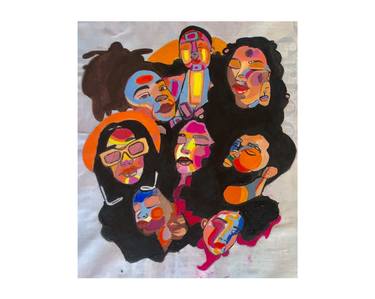 Print of Conceptual People Paintings by Namrah Muhammad Hussain