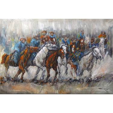 buzkashi horse painting thumb