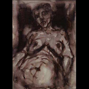 Original Abstract Expressionism Nude Drawings by Pankaj Dhumone