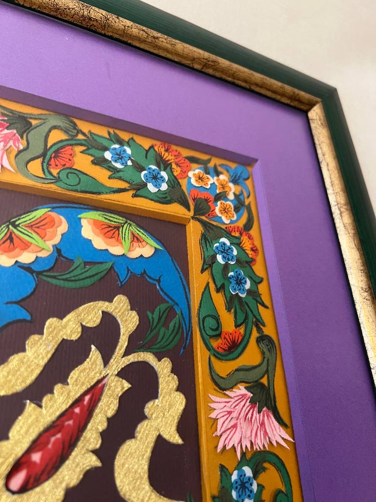 Original Folk Patterns Mixed Media by Nagihan Sezgin