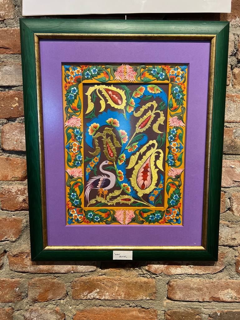 Original Folk Patterns Mixed Media by Nagihan Sezgin