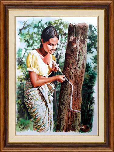 Print of Culture Paintings by Gamini Abeykoon
