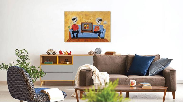 Original Symbolism Love Painting by Cyril - Oluwamuyiwa Emmanuel