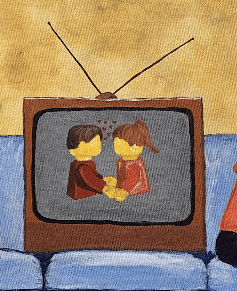 Original Symbolism Love Painting by Cyril - Oluwamuyiwa Emmanuel