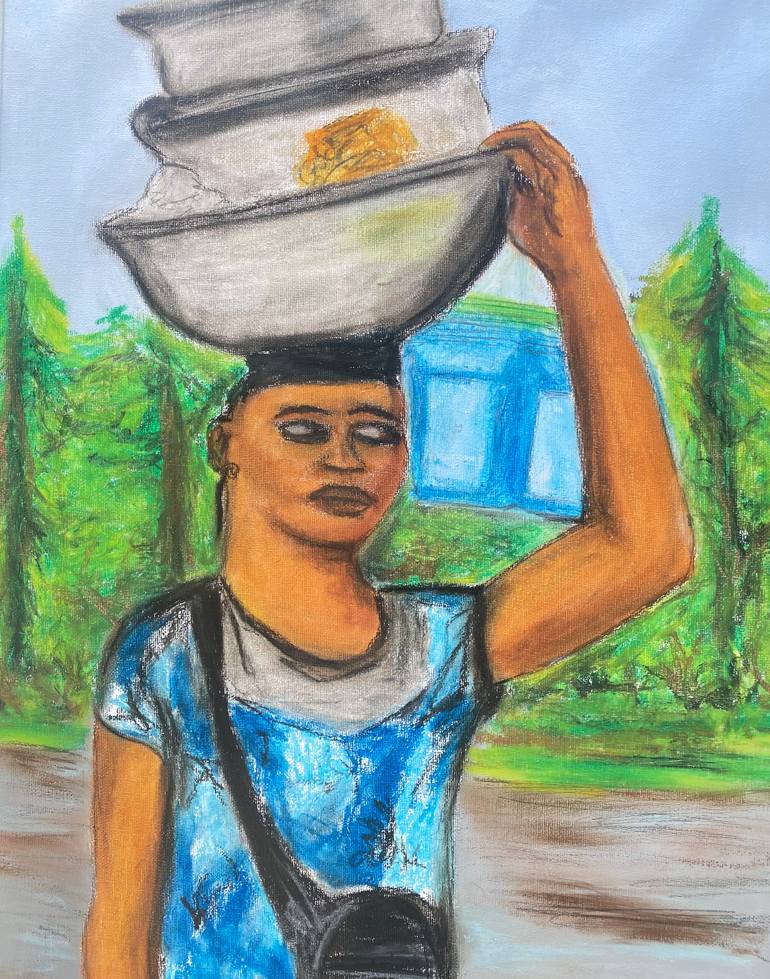 Original Classicism Rural Life Painting by Cyril Emmanuel