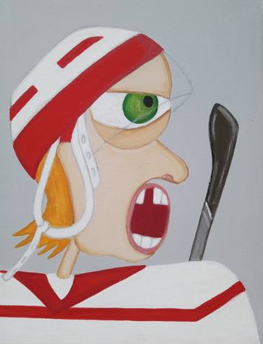 Original Conceptual Sports Painting by Maria Lica