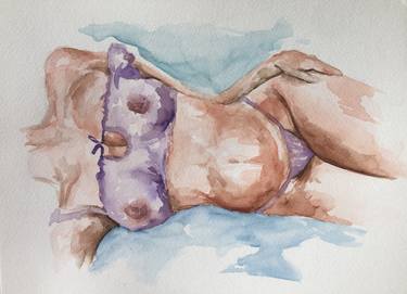 Original Nude Painting by Estefania Sol Pocovi