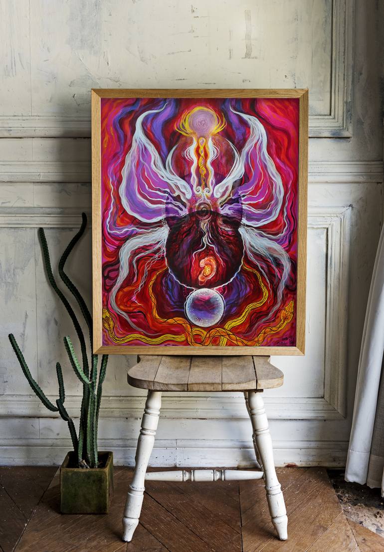 Original Abstract Expressionism Women Painting by Mihaela-Marija LukačEvić