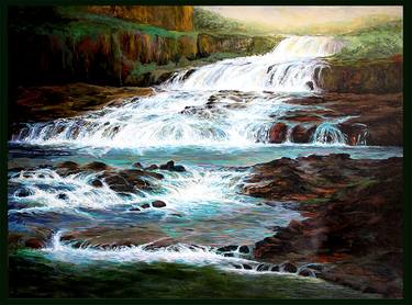 Original Realism Landscape Paintings by chandrashekhar aher