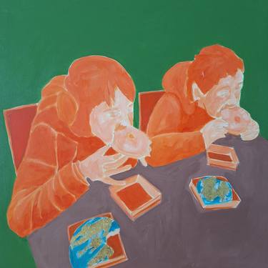Original Conceptual People Paintings by Jed Gjerek