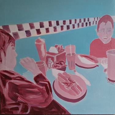 Original Conceptual People Painting by Jed Gjerek