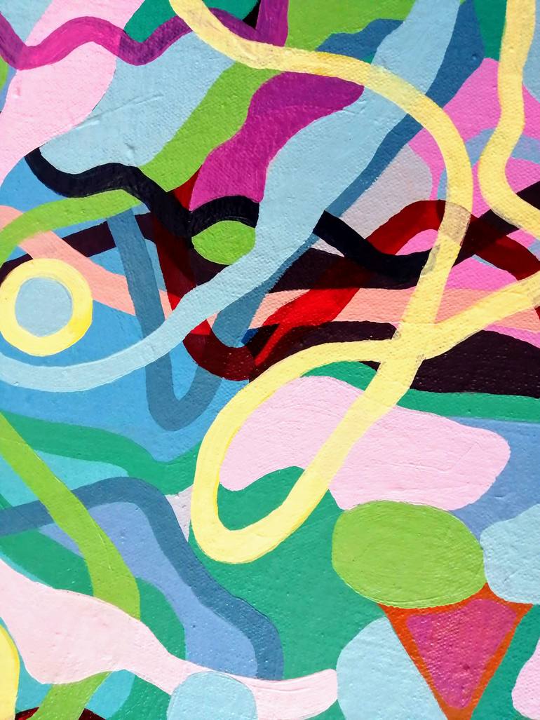 Original Abstract Expressionism Abstract Painting by Arty Chrissy Guest