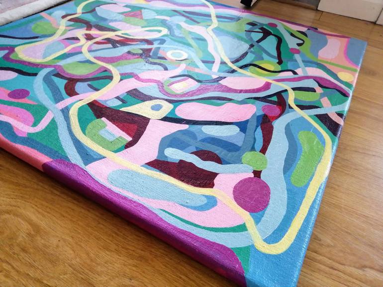 Original Abstract Expressionism Abstract Painting by Arty Chrissy Guest