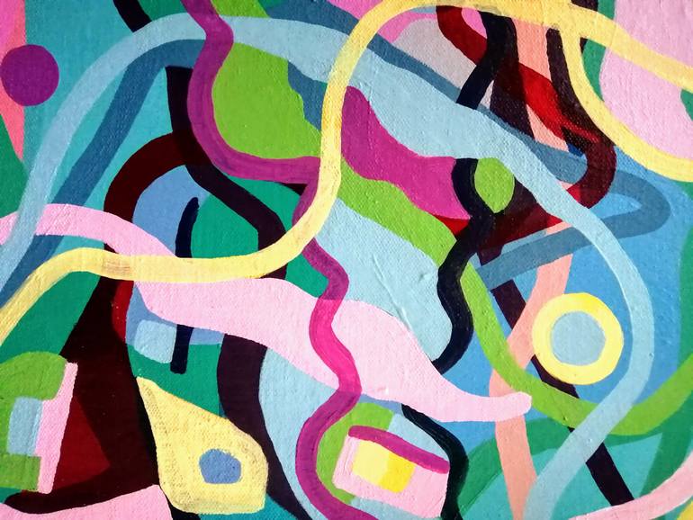 Original Abstract Expressionism Abstract Painting by Arty Chrissy Guest