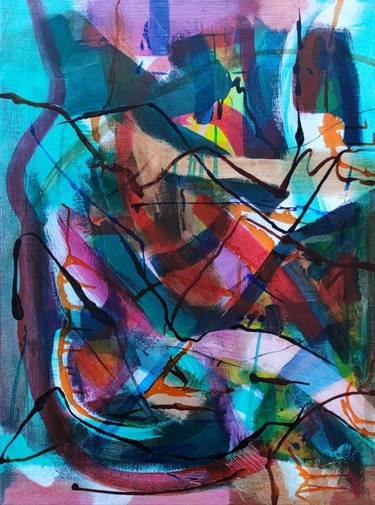 Original Abstract Paintings by Arty Chrissy Guest