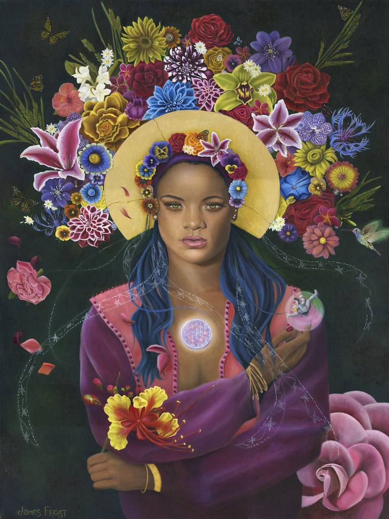 Print of Fine Art Celebrity Paintings by James Frost