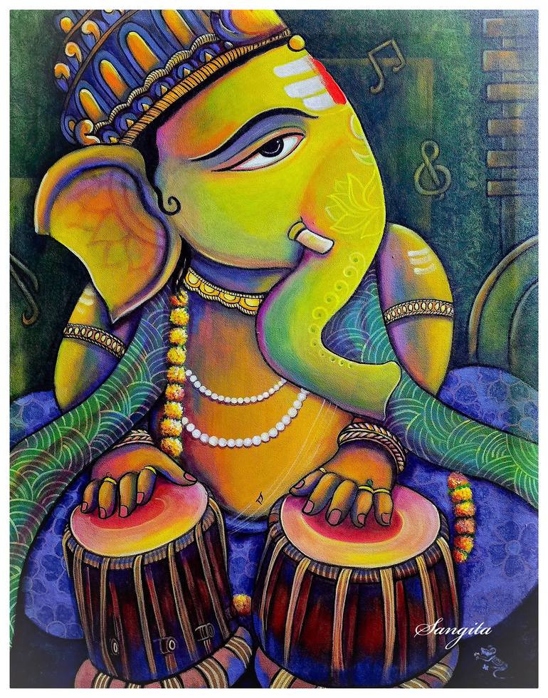 Print of Contemporary Classical Mythology Paintings by Sangita Agarwal