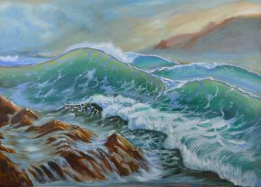 Original Contemporary Seascape Paintings by Monica Dandulova