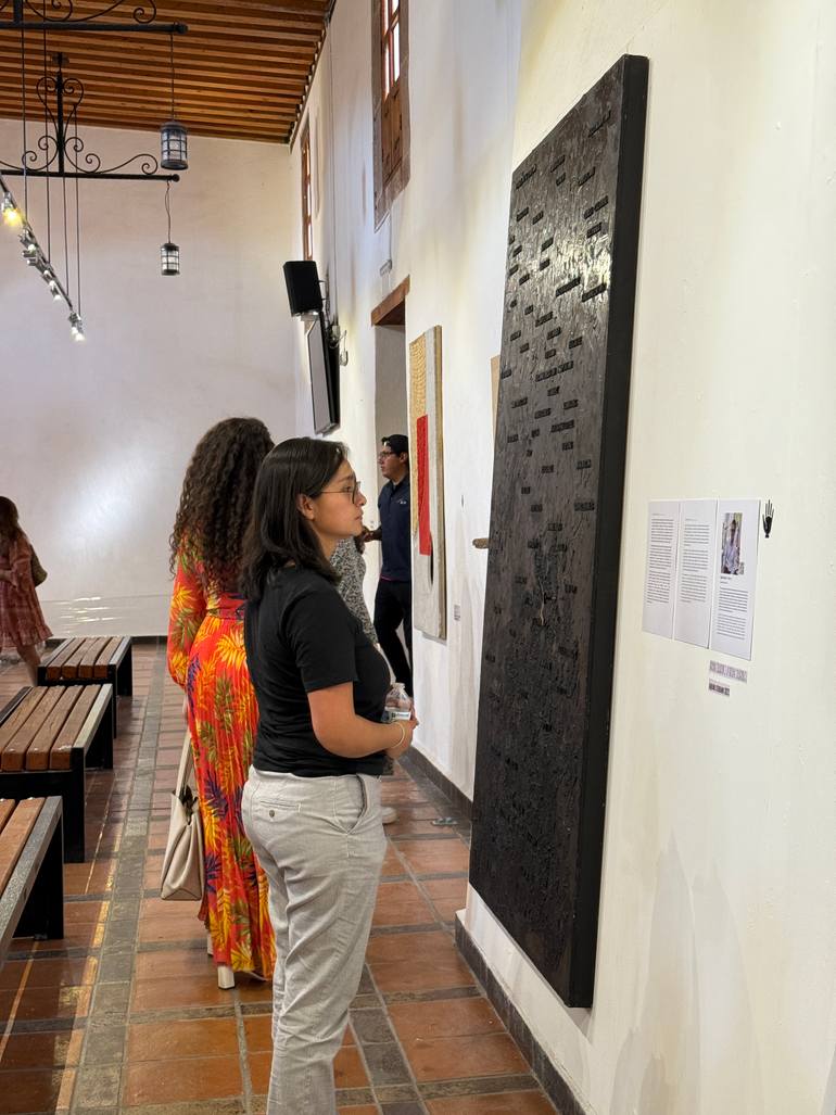 Original Abstract Expressionism People Mixed Media by Luis Aquino